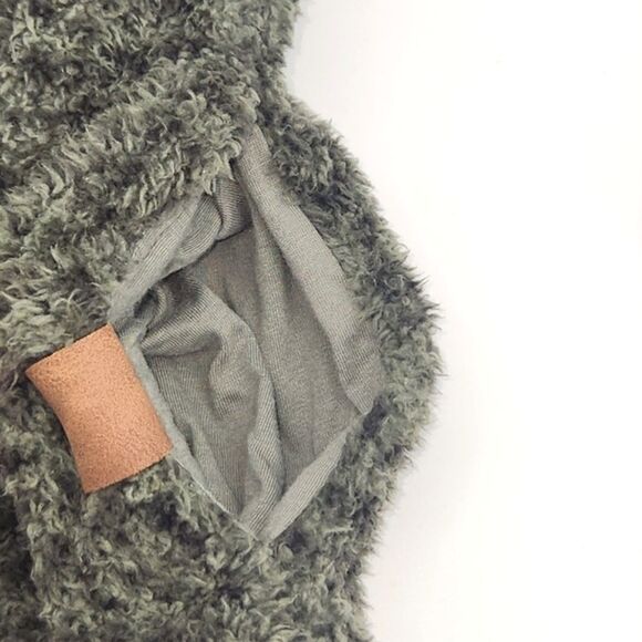 Maurices Fleece Topic Womens Extra Small XS Fleece Mock Neck Tie Fuzzy Cozycore - Picture 3 of 7